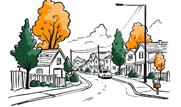 Illustration d'un quartier